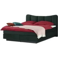 Höffner Boxspringbett  Dalur ¦ grün ¦ Maße (cm): B: 140 H: 110