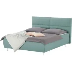 meinBett Polsterbettgestell  Fara ¦ türkis/petrol ¦ Maße (cm): B: 182 H: 102