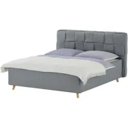 meinBett Polsterbettgestell  Veifa ¦ grau ¦ Maße (cm): B: 206 H: 103