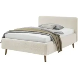 Höffner Polsterbett  Mattis ¦ beige ¦ Maße (cm): B: 161 H: 105