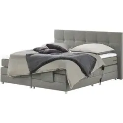 uno Motor-Boxspringbett  Manolo ¦ grau ¦ Maße (cm): B: 202 H: 112