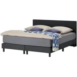 Höffner Boxspringbett  Cisano ¦ schwarz ¦ Maße (cm): B: 140 H: 91