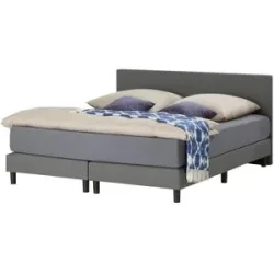 Höffner Boxspringbett  Cisano ¦ grau ¦ Maße (cm): B: 180 H: 91