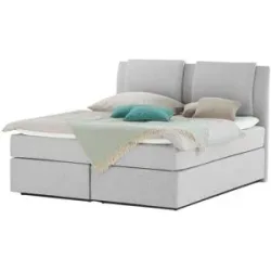 Wohnwert Boxspringbett  Dormian Saman ¦ grau ¦ Maße (cm): B: 200 H: 127