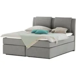 Wohnwert Boxspringbett  Dormian Saman ¦ grau ¦ Maße (cm): B: 160 H: 127