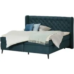 switch Boxspringbett  Madison ¦ blau ¦ Maße (cm): B: 197 H: 122