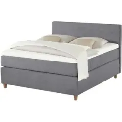 Jette Home Boxspringbett  Jette Flex ¦ grau ¦ Maße (cm): B: 185 H: 120,5