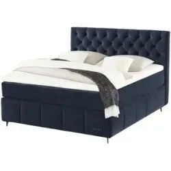 Jette Home Boxspringbett  Jette Glam ¦ blau ¦ Maße (cm): B: 162 H: 132,5