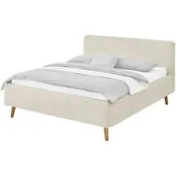 Höffner Polsterbett mit Bettkasten Mattis ¦ beige ¦ Maße (cm): B: 181 H: 105