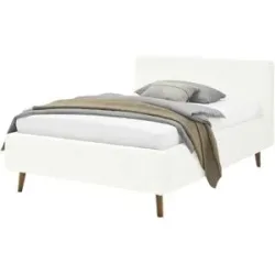 Höffner Polsterbett mit Bettkasten Mattis ¦ creme ¦ Maße (cm): B: 161 H: 105
