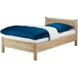Höffner Bettgestell 120x200 - Eiche (Optik) Arne ¦ holzfarben ¦ Maße (cm): B: 128 H: 87