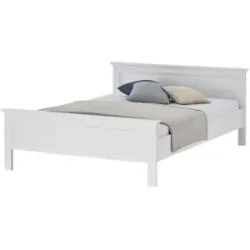Höffner Bettgestell  Laurito ¦ weiß ¦ Maße (cm): B: 147 H: 80 T: 209.0