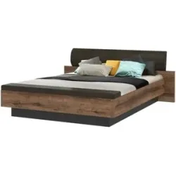 Höffner Bettgestell  Jedburgh ¦ holzfarben ¦ Maße (cm): B: 219,8 H: 90 T: 242.2