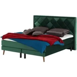 Playboy Boxspringbett  Audrey ¦ türkis/petrol ¦ Maße (cm): B: 150 H: 118