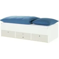 Höffner Schubkastenbett  Grow Up ¦ weiß ¦ Maße (cm): B: 127 H: 54,5