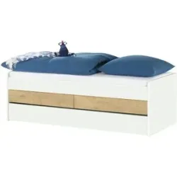 Höffner Duobett mit Stauraum  Grow Up ¦ weiß ¦ Maße (cm): B: 127 H: 66