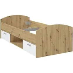 Höffner Einzelbett mit Schubladen  Jamaro ¦ holzfarben ¦ Maße (cm): B: 96 H: 65 T: 206.4