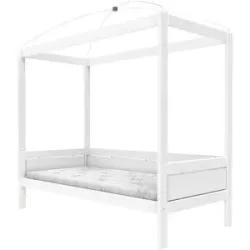 Lifetime Himmelbett   ¦ weiß ¦ Maße (cm): B: 102 H: 210