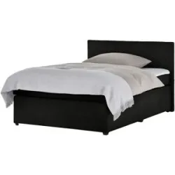 Höffner Boxspringbett  Countess ¦ schwarz ¦ Maße (cm): B: 147 H: 104