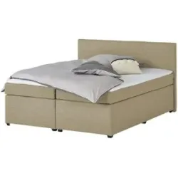 Höffner Boxspringbett  Countess ¦ beige ¦ Maße (cm): B: 187 H: 104