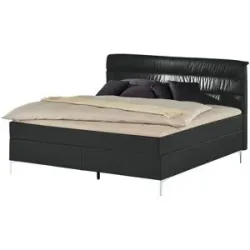 Höffner Boxspringbett  Lina ¦ schwarz ¦ Maße (cm): B: 168 H: 122