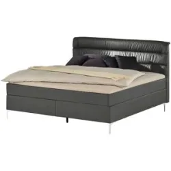 Höffner Boxspringbett  Lina ¦ grau ¦ Maße (cm): B: 188 H: 122