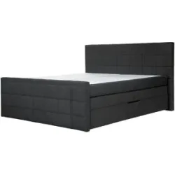 Höffner Boxspringbett  Vito ¦ grau ¦ Maße (cm): B: 193 H: 117