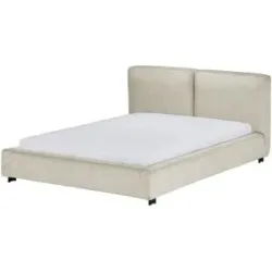 Höffner Polsterbettgestell  Waltham ¦ beige ¦ Maße (cm): B: 186 H: 94 T: 226.0