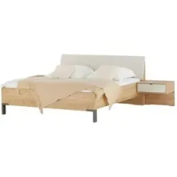 uno Bettanlage  3-teilig  Nefi ¦ holzfarben ¦ Maße (cm): B: 209 H: 97