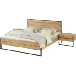 Höffner Bettanlage  Kava ¦ holzfarben ¦ Maße (cm): B: 314 H: 99,5