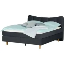Höffner Boxspringbett  Dalur ¦ schwarz ¦ Maße (cm): B: 200 H: 110