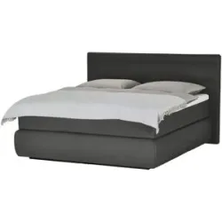 Wohnwert Boxspringbett  Dormian Bolge High ¦ grau ¦ Maße (cm): B: 200 H: 122