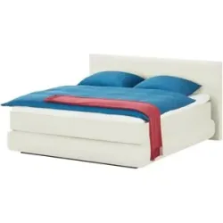 Wohnwert Boxspringbett  Dormian Bolge Low ¦ weiß ¦ Maße (cm): B: 200 H: 102