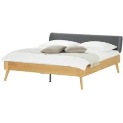 HASENA Massivholzbett  Oak Bianco ¦ holzfarben ¦ Maße (cm): B: 213 H: 86