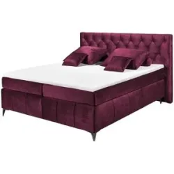 meinBett Boxspringbett  Pembroke ¦ rot ¦ Maße (cm): B: 200 H: 121