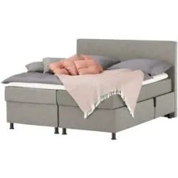 Wohnwert Motor-Boxspringbett  Dormian Boro Motor ¦ grau ¦ Maße (cm): B: 180 H: