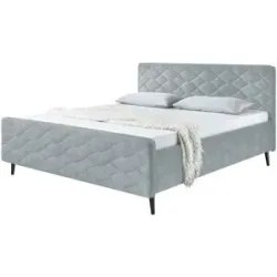 meinBett Polsterbettgestell  Mariano A ¦ grau ¦ Maße (cm): B: 149 H: 108
