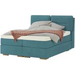 Wohnwert Boxspringbett mit Bettkasten Dormian Besta ¦ türkis/petrol ¦ Maße (cm):