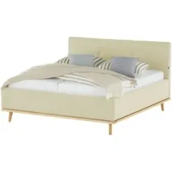 Musterring Polsterbett mit Bettkasten Delphi Variante A ¦ beige ¦ Maße (cm): B: