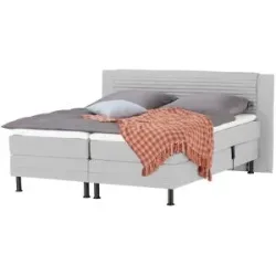 Höffner Motor-Boxspringbett  Synda ¦ grau ¦ Maße (cm): B: 160 H: 107