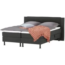 Höffner Motor-Boxspringbett  Synda ¦ grau ¦ Maße (cm): B: 200 H: 107