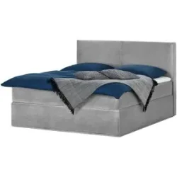 Boxspringbett 180 x 200 cm  Boxi Classic ¦ grau ¦ Maße (cm): B: 180 H: 125