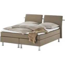 Höffner Boxspringbett  Krom ¦ braun ¦ Maße (cm): B: 192 H: 122