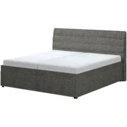 Höffner Boxspringbett  Comte ¦ grau ¦ Maße (cm): B: 182 H: 116