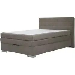 Höffner Boxspringbett mit Bettkasten Hackney ¦ braun ¦ Maße (cm): B: 161 H: 109