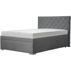 Höffner Polsterbett  Kelso ¦ grau ¦ Maße (cm): B: 152 H: 117