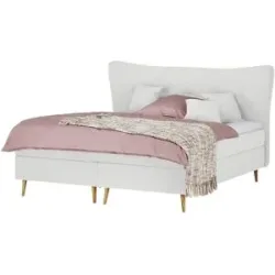 Höffner Boxspringbett  Ferill ¦ grau ¦ Maße (cm): B: 177 H: 122