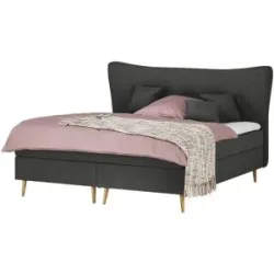 Höffner Boxspringbett  Ferill ¦ grau ¦ Maße (cm): B: 197 H: 122