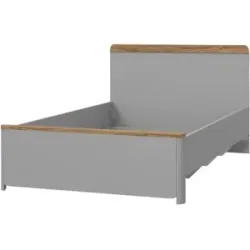 Höffner Bett  Surfinio ¦ grau ¦ Maße (cm): B: 125,3 H: 91,7 T: 210.4