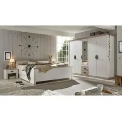 Höffner Schlafzimmer  Roble ¦ weiß ¦ Maße (cm): B: 265 H: 201